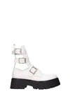 Alexander Mcqueen Leather Ankle Boots