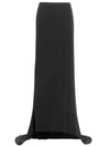 Magda Butrym Black Asymmetrical Long Skirt