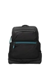 PIQUADRO BACKPACK AND BUMBAGS FABRIC BLACK BOTTLE GREEN