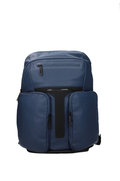 Piquadro Backpack And Bumbags Leather Blue