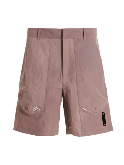A-cold-wall* Irregular Dye Shorts In Purple