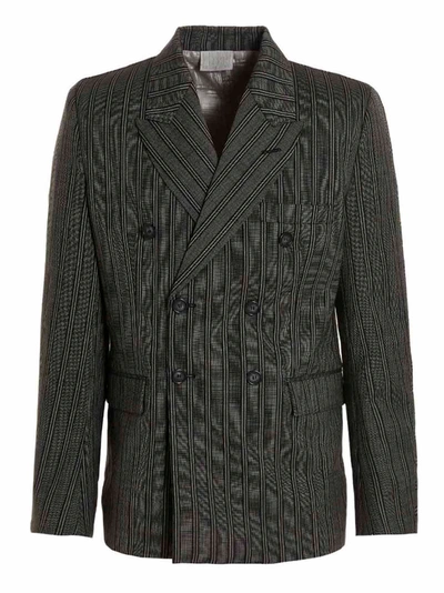 Vtmnts Blazer Tonal Double Breasted Tailored In Black