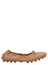 TOD'S BOW LEATHER BALLET FLATS