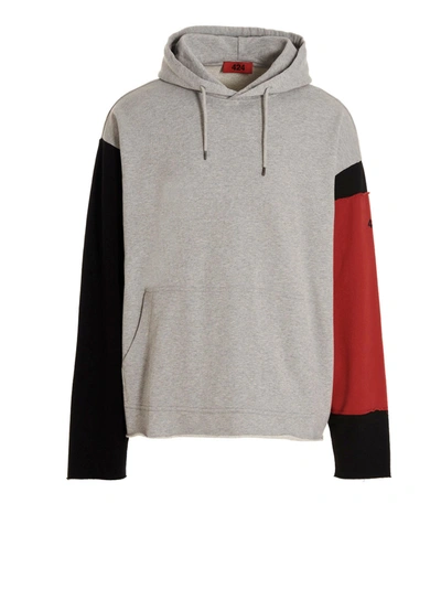 424 Drawstring Colour-block Hoodie In Multicolor