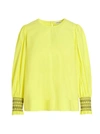 P.a.r.o.s.h P. A.r. O.s. H. Woman Top Yellow Size L Cotton