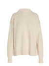 Jil Sander Cashmere Crewneck Sweater In White