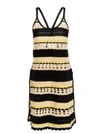 Ganni Crochet Cover Up Slip Dress Golden Kiwi Xl