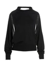 Ramael Cut Out Insert Top Sweater Sweaters And Cardigans Black