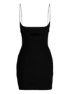 Gcds Rhinestone Logo Jersey Mini Dress
