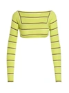 Emilio Pucci Pucci Woman Top Lime Green Size M Wool, Silk In Multi