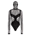 DION LEE CUT-OUT DETAIL LACE BODYSUIT