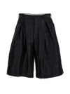 COMME DES GARÇONS HOMME DEUX DOUBLE FRONT PLEATS BERMUDA SHORTS