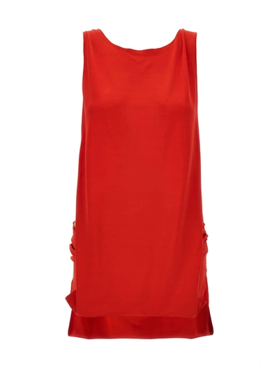 Marni Dress With Side Slits In Red