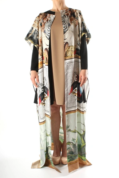 Burberry Foulard Cape Silk Multicolor