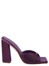 Gia Borghini Rosie 14 Sandal Block Heel In Purple