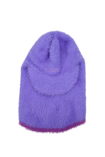 Jacquemus Hats La Cagoule Polyamide Violet Pink