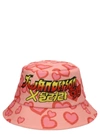 Jw Anderson Pink Run Hany Edition Graphic Bucket Hat