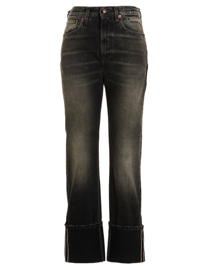 R13 Cuffed Courtney Jeans In Black