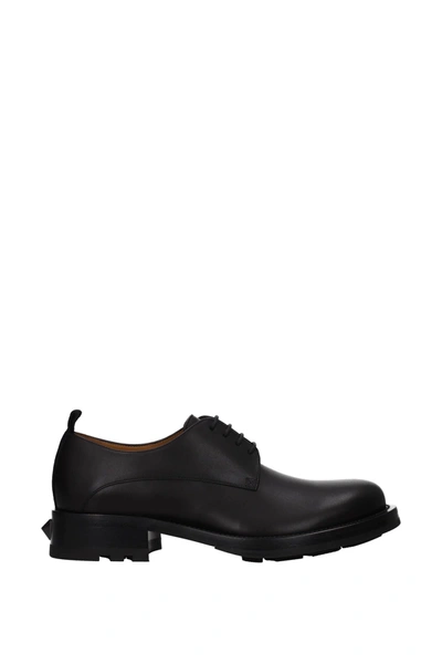 Valentino Garavani Lace Up And Monkstrap Leather Black