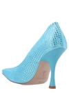 Liu •jo Liu Jo Leonie Hanne Womans Glam Light Blue Satin Pumps With Strass