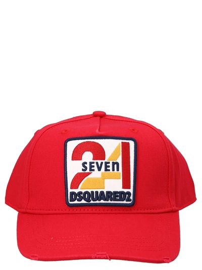 Dsquared2 Patch-detail Baseball Cap In Red