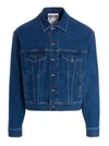Moschino Teddy Embroidery Cotton Denim Jacket