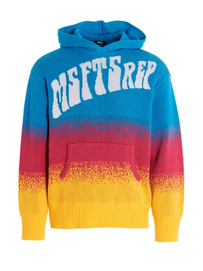 Msftsrep Logo-knit Graphic-pattern Cotton Hoody In Neutral