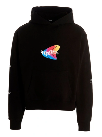 Msftsrep Trippy Summer Print Cotton Hoodie In Black