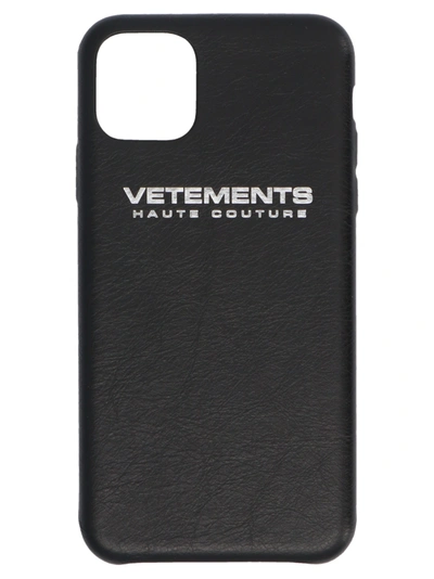 Vetements Logo Printed Iphone 11 Pro Case In Black