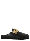Moschino Logo-lettering Leather Mules