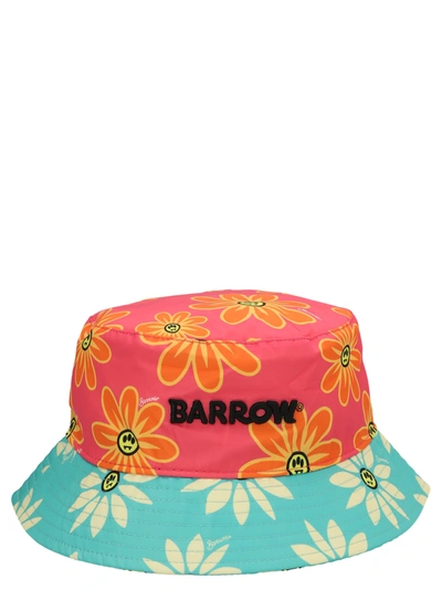 Barrow Logo Print Bucket Hat In Pink