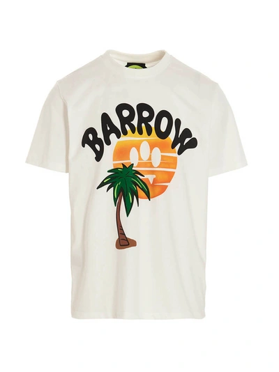 Barrow Logo Print T-shirt In White