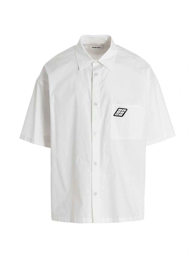 Ambush Logo-patch Bowling Shirt In White