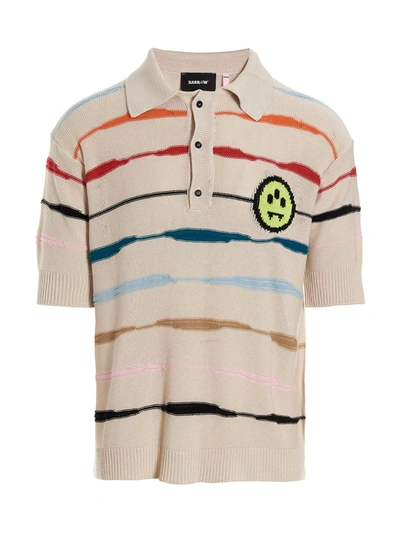 Barrow Logo-embroidered Polo Shirt In Beige