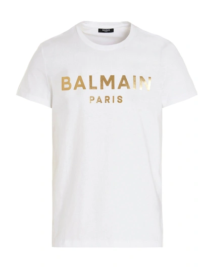 Balmain Logo T-shirt In White