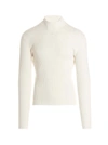 Courrèges Mockneck Rib Knit Sweater