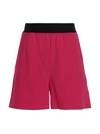 Msgm Bermuda Wool Shorts Elastic Waistband
