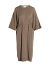 Nude Beige Knit Long Dress