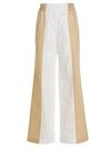 Fabiana Filippi Wide-leg Color-block Pants Side Pockets