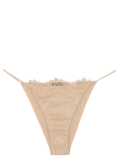 Oseree Lurex Silk Briefs In Gold