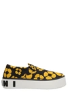 Marni Floral-print Slip-on Sneakers In Multicolour
