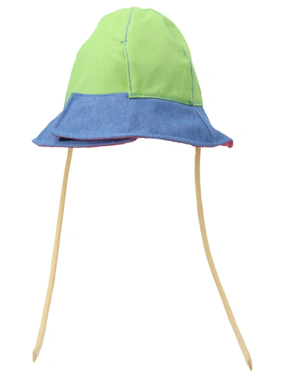 Sunnei Denim Bucket Hat In Multicolor