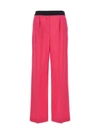 MSGM PANTS WITH FRONT PLEATS