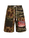Palm Angels Multicolor Printed Cotton Bermuda Shorts