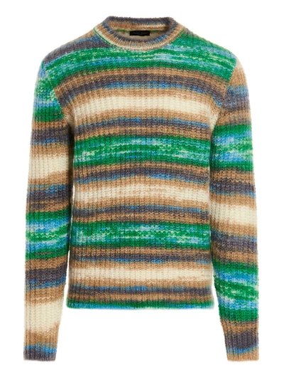 Roberto Collina Patterned Sweater In Multicolor