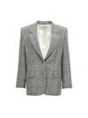 Alessandra Rich Prince Of Wales Check Single-breasted Blazer