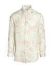 Etro Paisley Print Ramie Loose Shirt