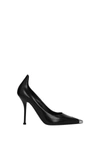 Alexander Mcqueen Black Leather Pumps