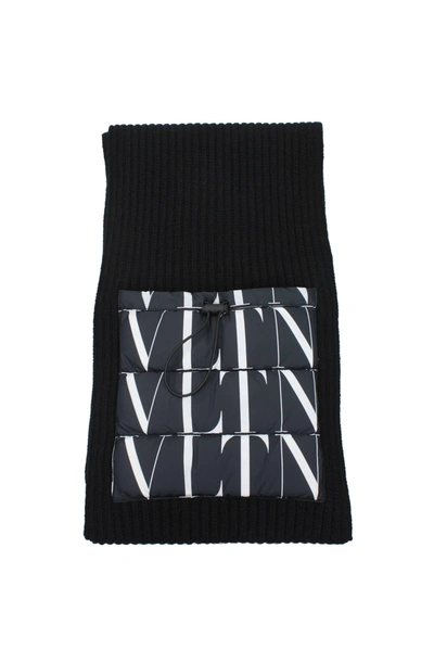 Valentino Scarves Virgin Wool Black