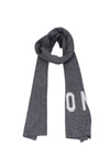 DSQUARED2 SCARVES WOOL GRAY